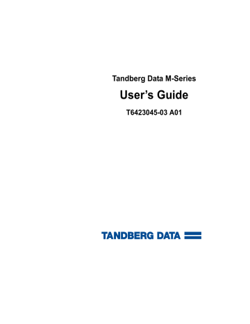 Tandberg Data MSERIES User Manual | Manualzz