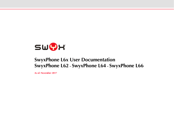Swyx SwyxPhone L6 series User Documentation | Manualzz Swyx SwyxPhone L6 series User Documentation | Manualzz