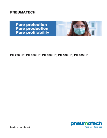 Pneumatech PH 320 HE Instruction Book | Manualzz Pneumatech PH 320 HE Instruction Book | Manualzz