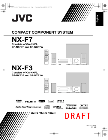 JVC CA-NXF3 Instructions Manual | Manualzz