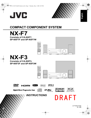 JVC CA-NXF3 Instructions Manual | Manualzz JVC CA-NXF3 Instructions Manual | Manualzz