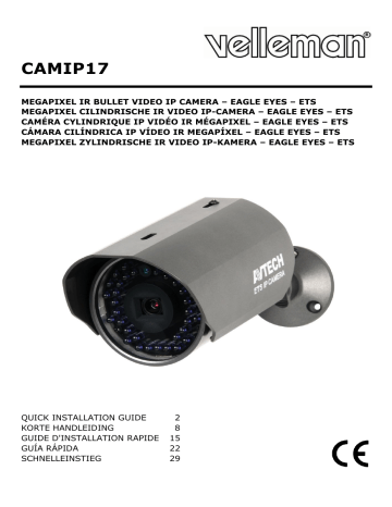 Velleman CAMIP17 Guía Rápida | Manualzz Velleman CAMIP17 Guía Rápida | Manualzz