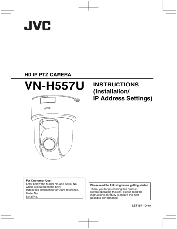 JVC VN-H557U Instructions Manual | Manualzz