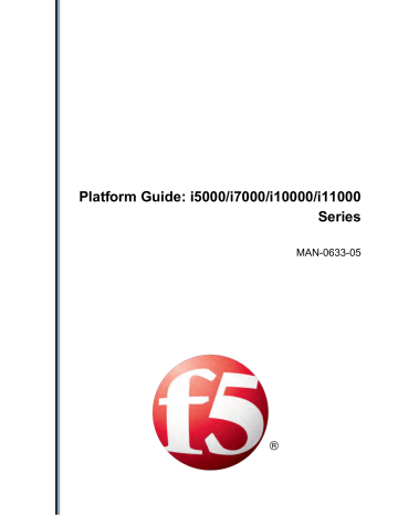 F5 i5000 Series Platform Manual | Manualzz