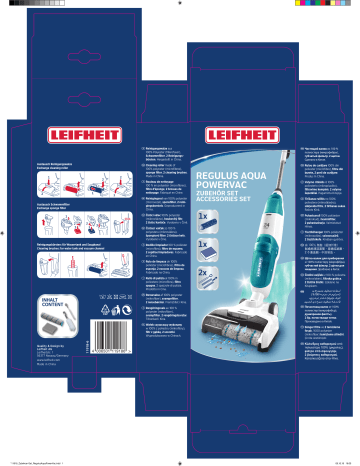 Leifheit Regulus Aqua Powervac Accessory Set Manualul Proprietarului