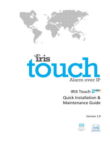 AddSecure Iris Touch 220 Quick Installation & Maintenance Manual | Manualzz