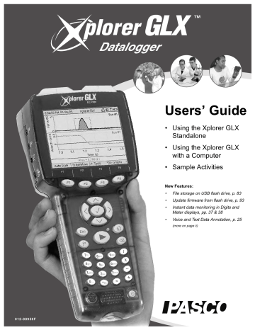 PASCO Xplorer GLX User's Guide | Manualzz