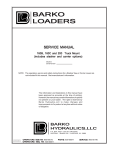 Barko Hydraulics Barko Loaders 160C Service Manual