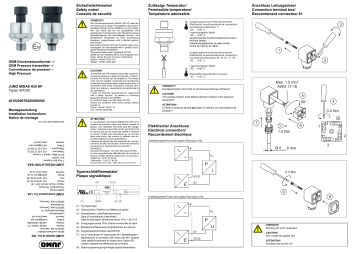 JUMO 401020 High Pressure Installationsanleitung Manualzz