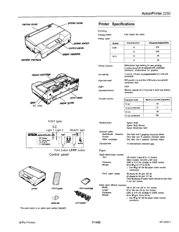 Epson 2250 Printer Product Datasheet | Manualzz Epson 2250 Printer Product Datasheet | Manualzz