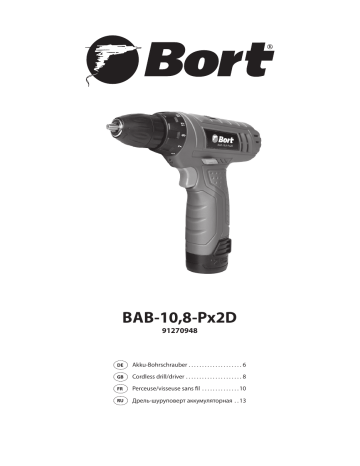 Bort BAB-10,8-Px2D Bedienungsanleitung | Manualzz