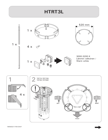 Harvia HTRT3L Electric heater accessory Instructions for Installation and Use | Manualzz