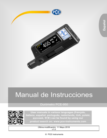 PCE Instruments PCE 950 Manual De Usuario Manualzz