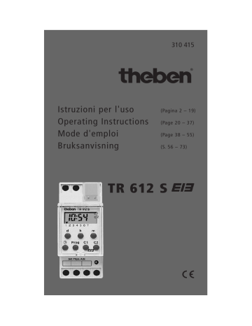 THEBEN TR 612 S KNX Manuale Di Istruzioni Manualzz