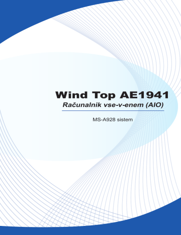 MSI MS-A928 Wind Top AE1941 Navodilo za lastnika | Manualzz MSI MS-A928 Wind Top AE1941 Navodilo za lastnika | Manualzz