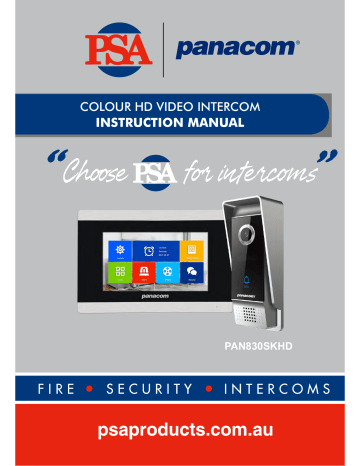 Panacom PAN830SKHD Instruction Manual | Manualzz Panacom PAN830SKHD Instruction Manual | Manualzz