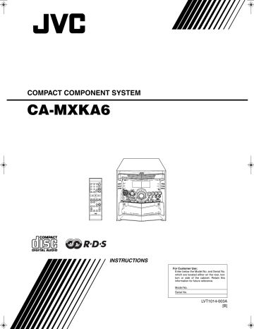JVC 0303NYMCREBETEN, CA-MXKA6 Instructions Manual | Manualzz JVC 0303NYMCREBETEN, CA-MXKA6 Instructions Manual | Manualzz