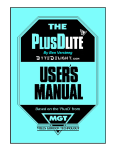 MGT PlusDlite User Manual