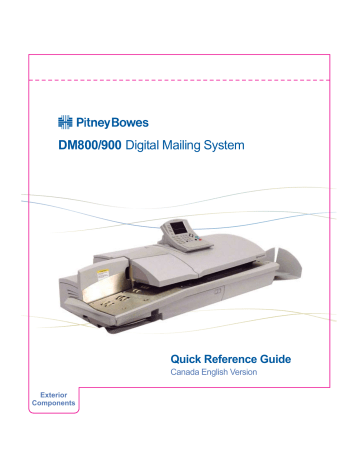 Pitney Bowes DM900 Quick Reference Manual | Manualzz