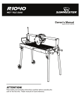 Sawmaster R1040 Owner's Manual