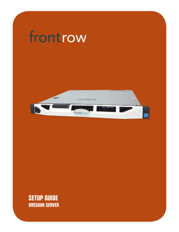 FrontRow DRS5000 Setup Manual | Manualzz FrontRow DRS5000 Setup Manual | Manualzz
