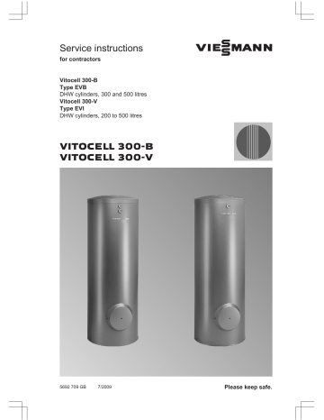Viessmann VITOCELL 300 B Service Instructions Manual | Manualzz