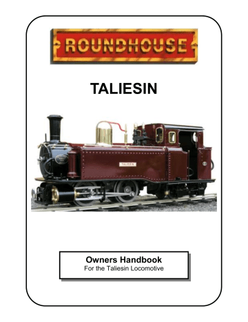 roundhouse TALIESIN Owner's Handbook Manual | Manualzz roundhouse TALIESIN Owner's Handbook Manual | Manualzz