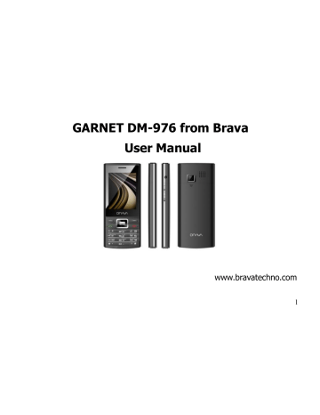 Brava GARNET DM-976 User Manual | Manualzz Brava GARNET DM-976 User Manual | Manualzz