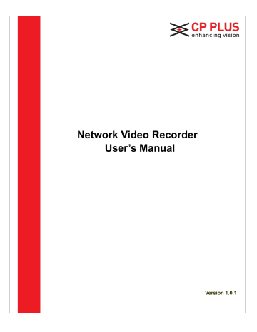 CP Plus CP-UNR-1xxQ1 Series, CP-UNR-2xxQ2P Series User Manual | Manualzz CP Plus CP-UNR-1xxQ1 Series, CP-UNR-2xxQ2P Series User Manual | Manualzz