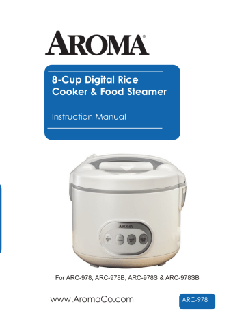 Aroma ARC-978, ARC-978S Instruction Manual | Manualzz