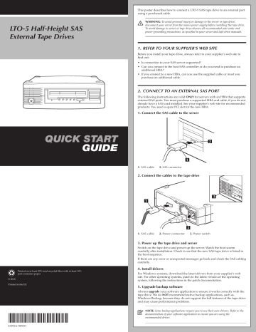 Fujitsu LTO-DT-U5S (RoHS) Manual | Manualzz