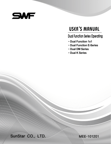 SWF DM Series, Dual Function 1x1, K Series User Manual | Manualzz SWF DM Series, Dual Function 1x1, K Series User Manual | Manualzz