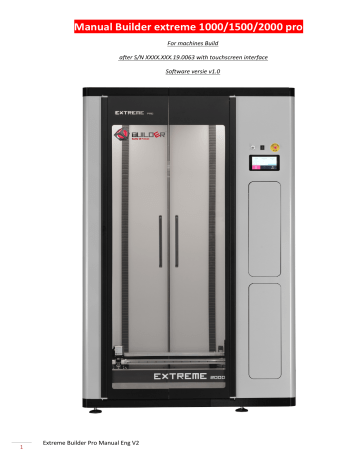 Builder Extreme 1500, Extreme 2000 pro Manual | Manualzz Builder Extreme 1500, Extreme 2000 pro Manual | Manualzz