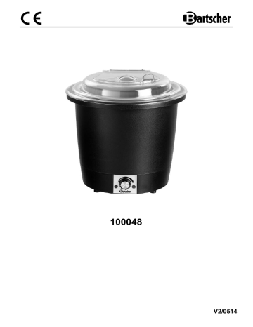 Bartscher 100048 Soup kettle, 10L, black Bedienungsanleitung | Manualzz Bartscher 100048 Soup kettle, 10L, black Bedienungsanleitung | Manualzz