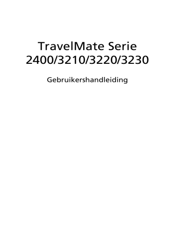 Acer TravelMate 2400 Notebook Handleiding | Manualzz