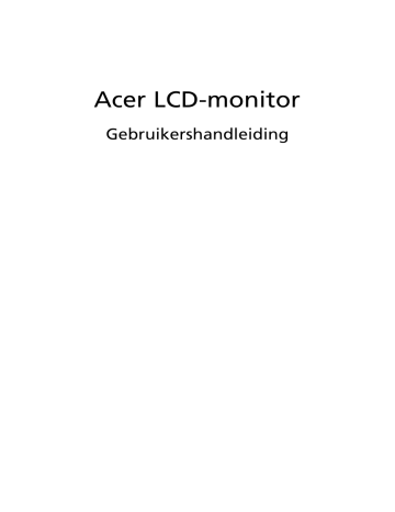 Acer KA210HQ Monitor Handleiding | Manualzz Acer KA210HQ Monitor Handleiding | Manualzz