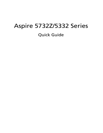 Acer Aspire 5332 Notebook Quick Start Guide | Manualzz Acer Aspire 5332 Notebook Quick Start Guide | Manualzz