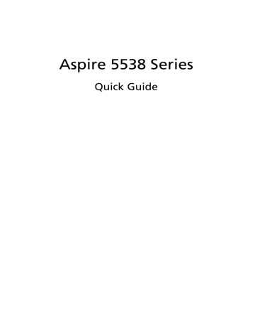 Acer Aspire 5538G Notebook Quick Start Guide | Manualzz