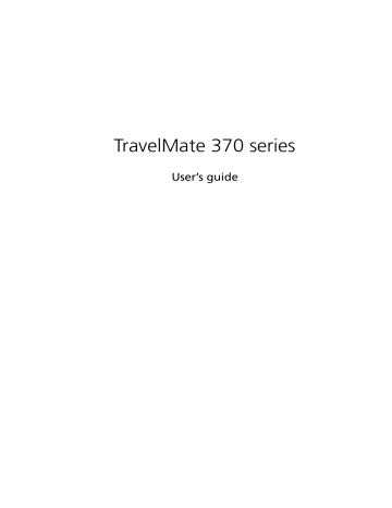 Acer TravelMate 370 Notebook User Manual | Manualzz