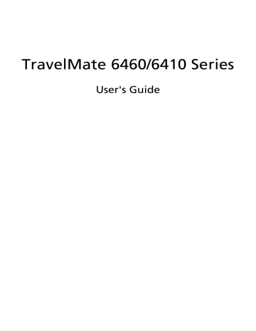 Acer TravelMate 6410 Notebook User's Guide | Manualzz Acer TravelMate 6410 Notebook User's Guide | Manualzz