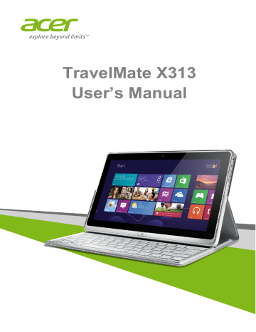 Acer TravelMate X313-M Notebook User Manual | Manualzz