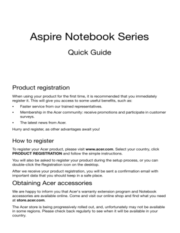 Acer Aspire S3-371 Ultra-thin Quick Start Guide | Manualzz Acer Aspire S3-371 Ultra-thin Quick Start Guide | Manualzz