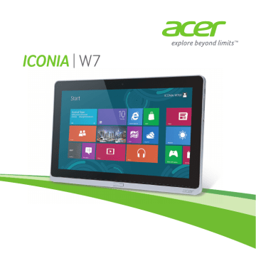 Acer W701 Tablet User Manual | Manualzz