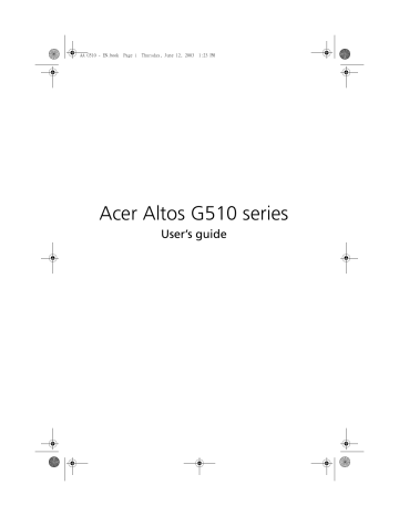 Entering BIOS setup. Acer Altos G510 | Manualzz Entering BIOS setup. Acer Altos G510 | Manualzz