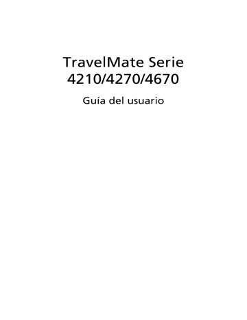 Acer TravelMate 4210 Notebook Manual de usuario | Manualzz Acer TravelMate 4210 Notebook Manual de usuario | Manualzz
