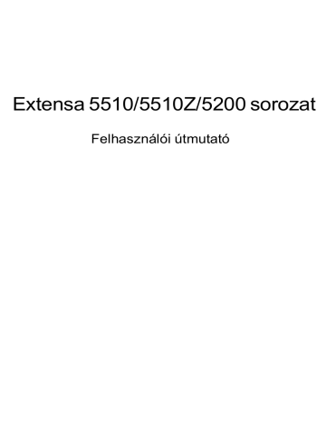 Acer Extensa 5200 Notebook User Manual | Manualzz Acer Extensa 5200 Notebook User Manual | Manualzz