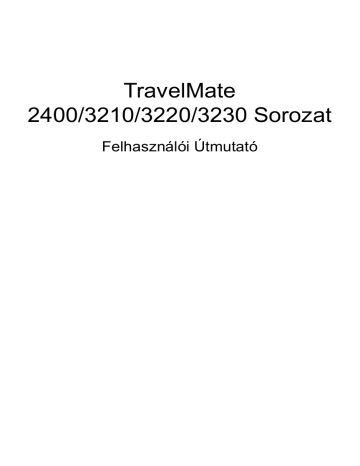 Acer TravelMate 2400 Notebook User Manual | Manualzz