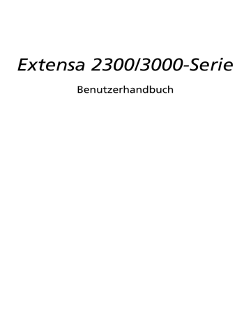 Acer Extensa 2300 Notebook Benutzerhandbuch | Manualzz