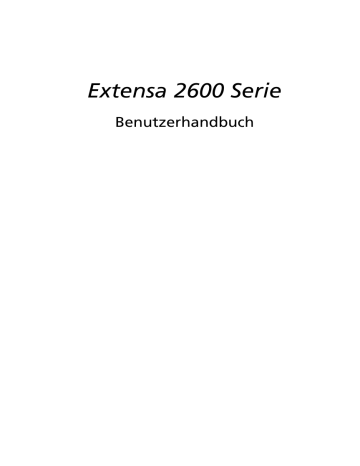 Acer Extensa 2600 Notebook Benutzerhandbuch | Manualzz Acer Extensa 2600 Notebook Benutzerhandbuch | Manualzz