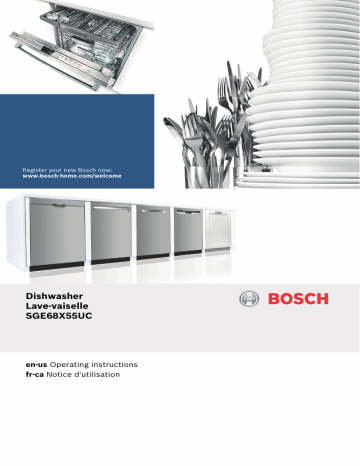 Bosch SGE68X55UC/63 Dishwasher Instruction manual | Manualzz Bosch SGE68X55UC/63 Dishwasher Instruction manual | Manualzz